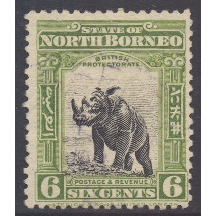 North Borneo Scott 172 - SG282, 1925 Pictorial 6c cds used