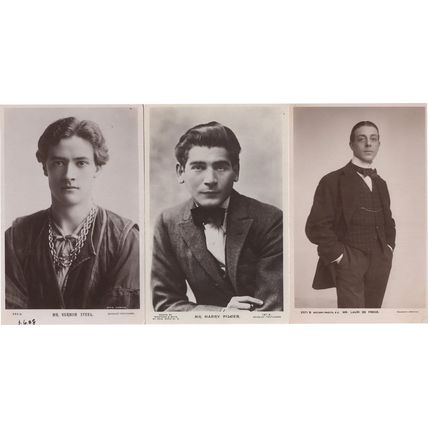 Lauri De Frece Harry Pilger Vernon Steel 3x RARE Beagles RPC Postcard s