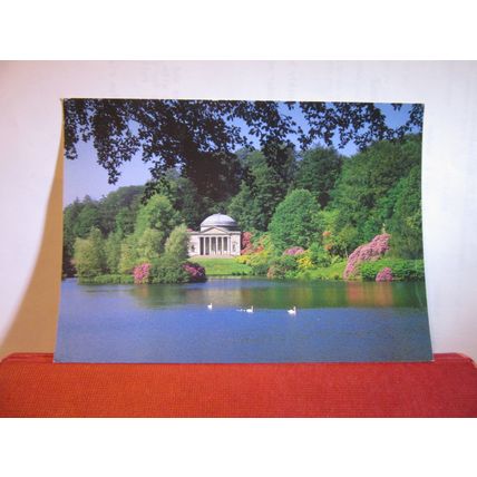 THE PANTHEON, STOURHEAD GARDENS , WILTSHIRE vintage unused postcard =