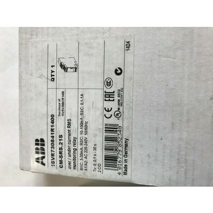 NEW ABB 1SVR730841R1400,ABB CM-SRS PROTECTION RELAY ABB CM-SRS.21S,SD