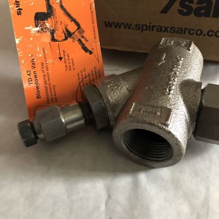 SPIRAX SARCO TD42L L16 W/ Blowdown Valve THERMODYNAMIC 1” STEEL STEAM TRAP,BG