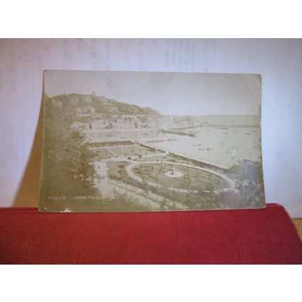 PRINCESS GARDENS, TORQUAY, Devon used antique postcard RP 1906 pm =