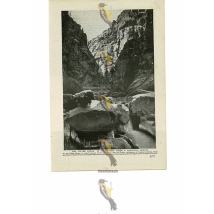Toltec Gorge, Central America, Book Illustration (Print), 1909
