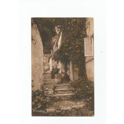 Postcard Devon Clovelly North Hill