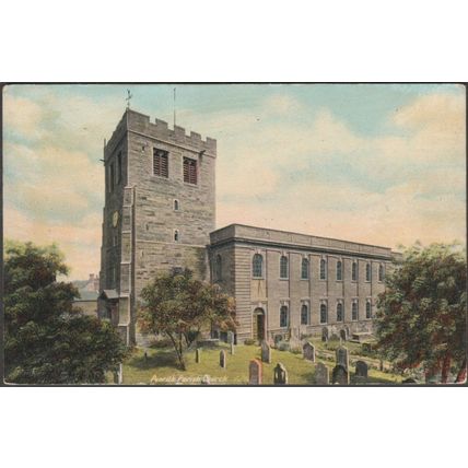Penrith Parish Church, Cumberland, c.1905-10 - Davidson Bros Postcard