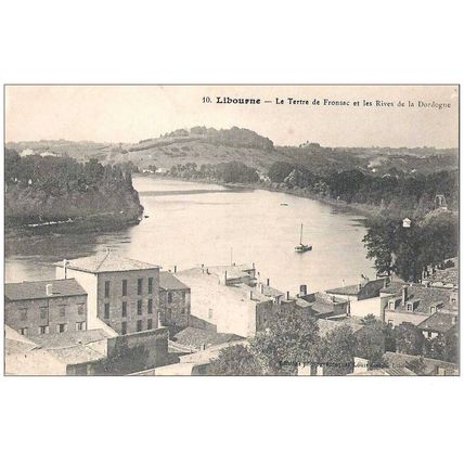 33 - Libourne - le tertre de Fronsac et les rives de la Dordogne