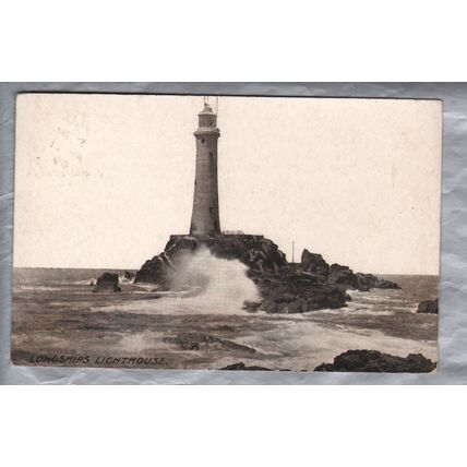 Longships Lighthouse - Cornwall - Postally Used - Penzance 21st April 1909