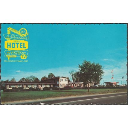 Le Normandie Motor Hotel, Orleans, Ottawa, c.1960s - Unic Postcard