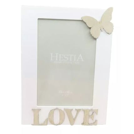 Hestia Love Photo Frame with Butterfly Detail Wooden 23.5 CM Gift Home Decor