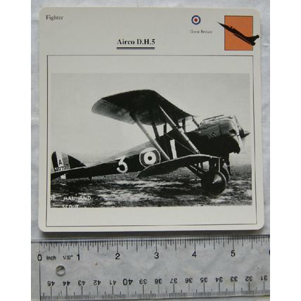 Airco D.H.5 - GB - Fighter - Collectors Club Card