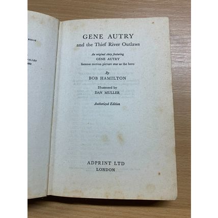 1944 1ST EDITION "GENE AUTREY & THE THIEF RIVER OUTLAWS" ILLUSTRATED BOOK (P3)