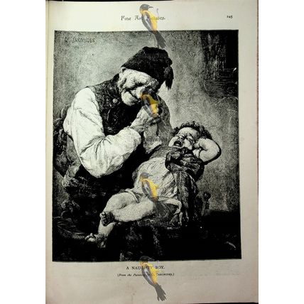Fancy Dress Ball, Heine Schlitt , (Naughty Boy, Reverse) Book Illustration, 1893