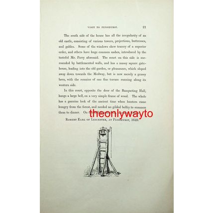 Ancient Bell, Penshurst, Kent, Book Illustration (Print), 1840
