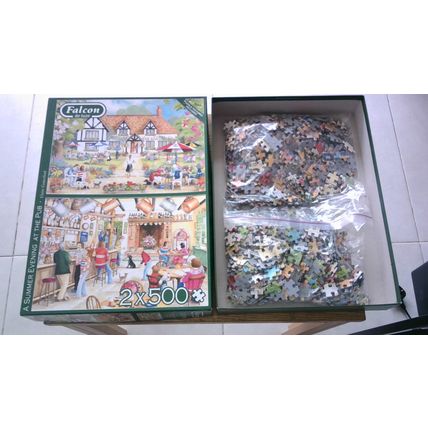 A SUMMER EVENING AT THE PUB Jigsaw Puzzles (2 x 500 Piece) 2019