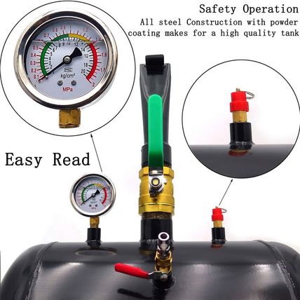 SMT- Black 5 Gallon Air Tire Bead Seater Blaster Tool Seating Inflator Compatibl