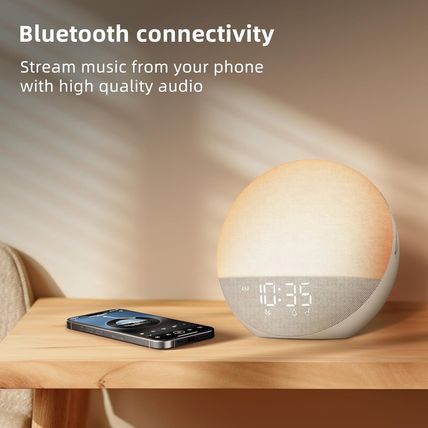 Sunrise Alarm Clock White Noise Machine: Natural Wake up Light - Dimmable Clock
