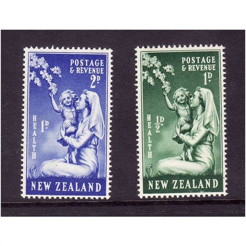 New Zealand 1949 Health Stamps Set 2 vals Sg698/699 u/m mint