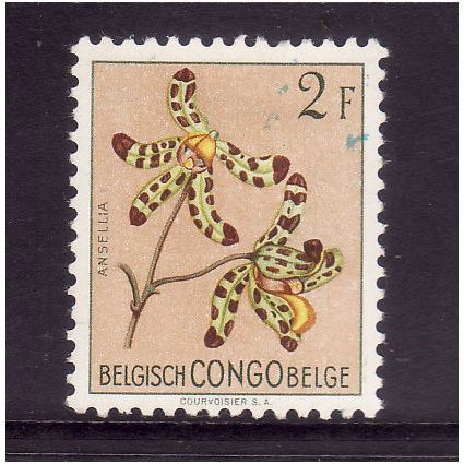 BELGIUM CONGO 1952 SG307 2F ANSELLIA FLOWERS FINE USED