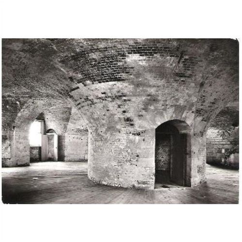 Hurst Castle, Hampshire - interior of keep - official real photo postcard c1960s