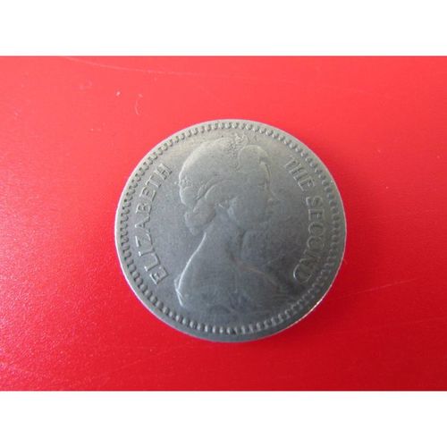1964 ELIZABETH II RHODESIA 1 SHILLING / 10 CENTS FREE POST. X