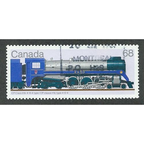 CAN 1986 68c 'RAILWAY LOCOMOTIVES-CP CLASS (4TH SERIES)' FINE USED (EBID41-529)