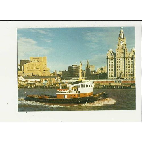 Alexandra Towing Co. Tug WALLASEY Company Postcard