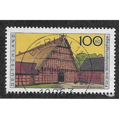 GER 1995 100pf+50 'FARMHOUSES' FINE USED (EBID60-446)