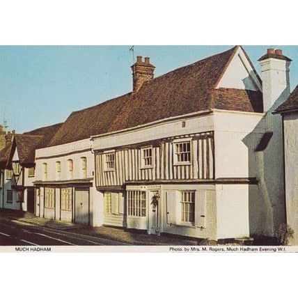Much Hadham Period Beamed Cottage Herts Hertfordshire Womens Institute Postcard