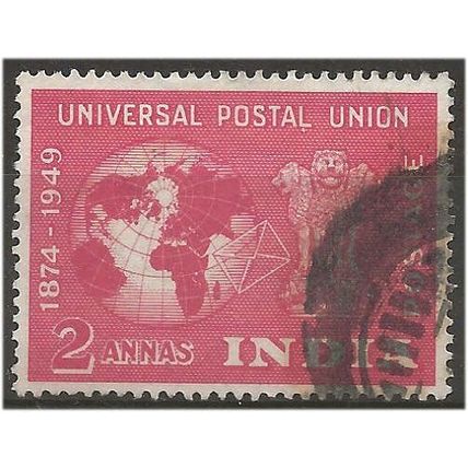 India 1949 SG326 3a Rose UPU Good/Fine Used ...