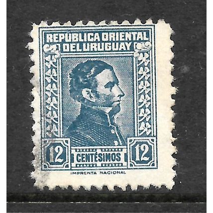 URUGUAY 1932 12 c BLUE GENERAL JOSE ARTIGAS SG 768 FINE USED