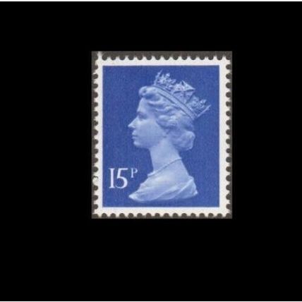 X947 15p Ultramarine PCP Unmounted Mint GB Machin