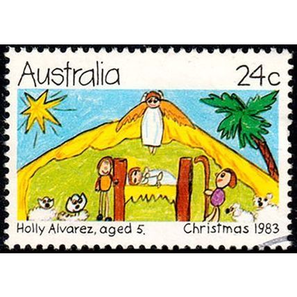 Australia 1983 Christmas 24c Used Stamp .