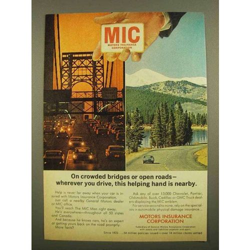 1965 Motors Insurance Corporation MIC Ad - Bridges