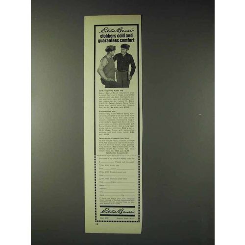 1973 Eddie Bauer Ad - Arctic Cap, Blizzard Proof Vest
