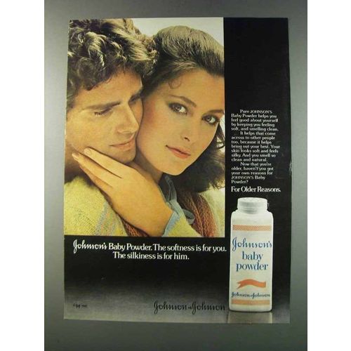 1981 Johnson & Johnson Baby Powder Ad - Softness