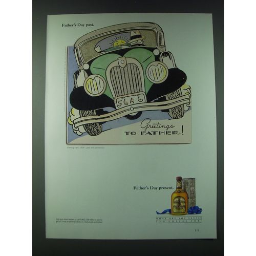 1989 Chivas Regal Scotch Ad - Father's Day Past. Father's Day present.