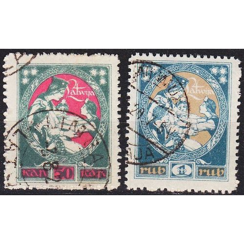 LETTLAND LATVIJA [1920] MiNr 0040-41 ( O/used )