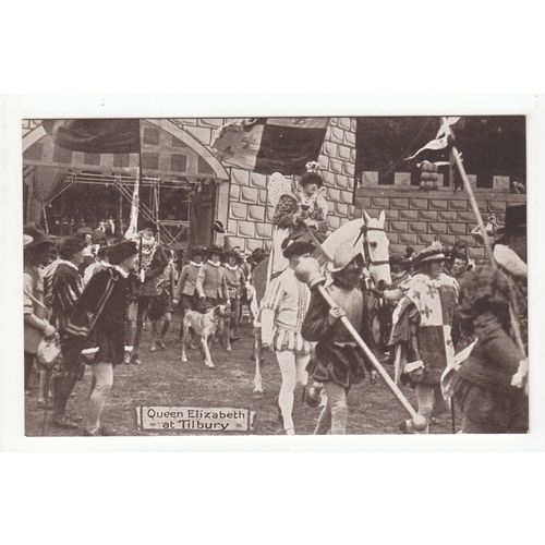 Queen Elizabeth at Tilbury Aldershot Tattoo Series Postcard AT121
