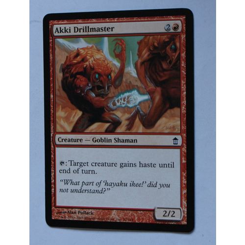 Magic the Gathering MTG CCG: Saviors of Kamigawa # 92 Akki Drillmaster (A) 2005