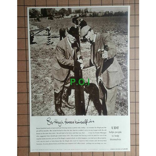 (X222) UDT United Dominions Trust Sir Hugh Advert - 1961 Clip