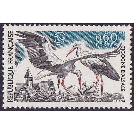 France 1973 Nature Conservation White Stork - VFMNH