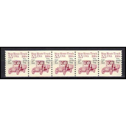 2125a 5.5c Star Route Truck Fine MNH Dry Gum PNC 1/5 X0531