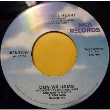 Don Williams-Mistakes / Fool. Fool Heart-45rpm-1982-EX
