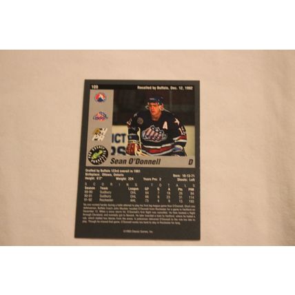 Sean O'Donnell 1993 Classic Pro Hockey Prospects NO. 109
