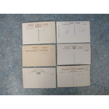6 old Scottish (Scotland) Postcards – Linlithgow, Melrose, Killin, Edinburgh.