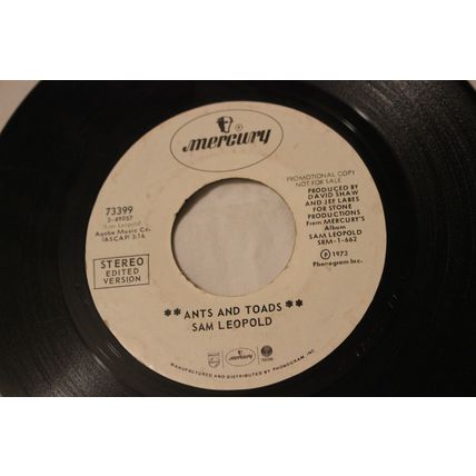 Sam Leopold Promo 45-ANTS AND TOADS/THE CONCUBINE OF AQABA STEREO