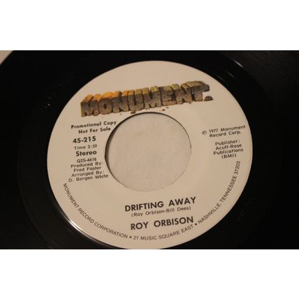 Roy Orbison Promo 45-DRIFTING AWAY STEREO/MONO