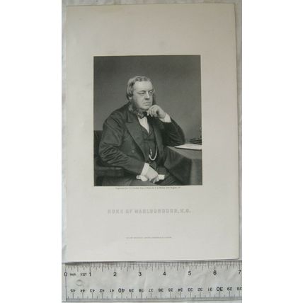 Vintage engraving - Duke of Marlborough, K.G.