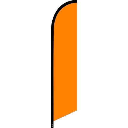 SHARP ORANGE FLUORESCENT Feather Swooper Flutter Flag vertical banner WINDLESS