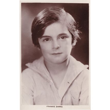 Frankie Darro Child Western Cowboy Film Actor Star RPC Postcard